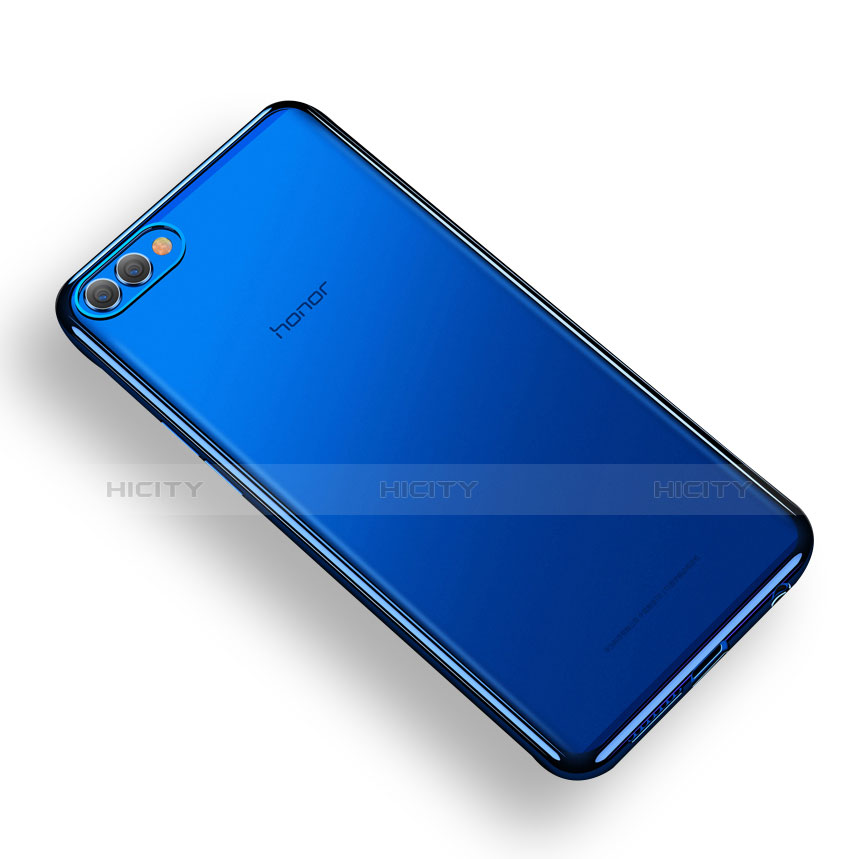 Cover Silicone Trasparente Ultra Sottile Morbida T07 per Huawei Honor V10 Blu