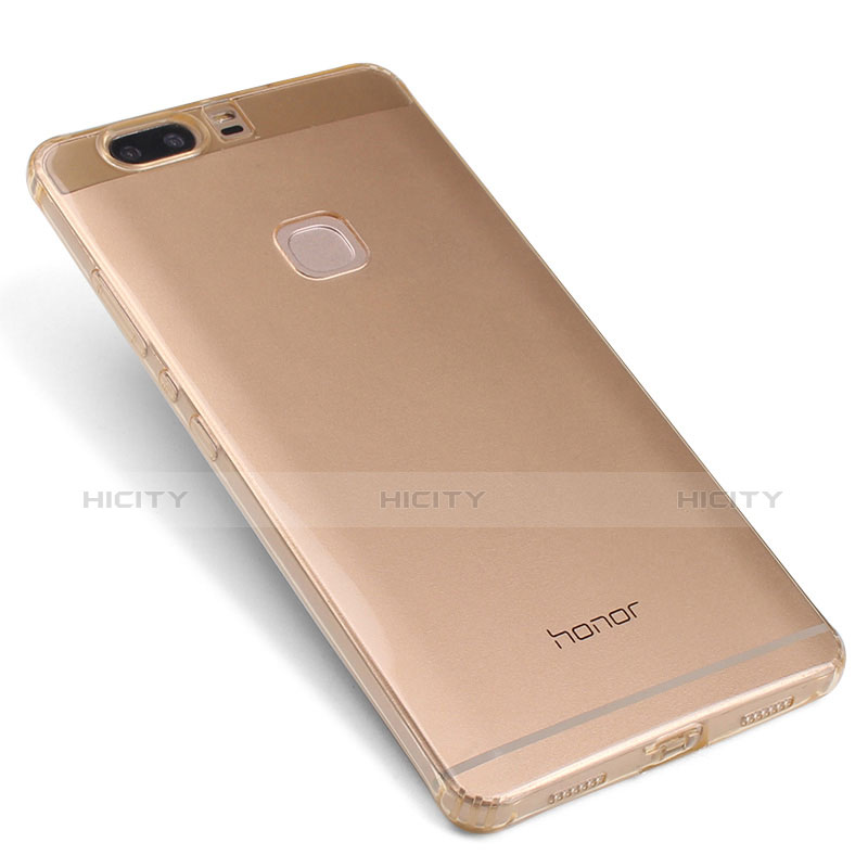 Cover Silicone Trasparente Ultra Sottile Morbida T07 per Huawei Honor V8 Oro