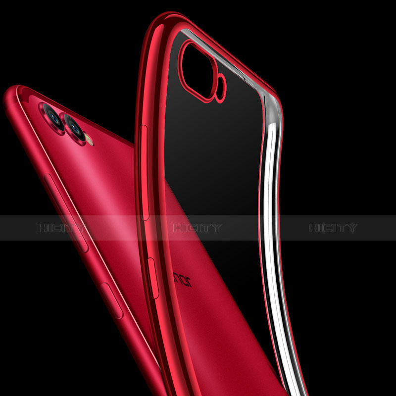 Cover Silicone Trasparente Ultra Sottile Morbida T07 per Huawei Honor View 10 Rosso