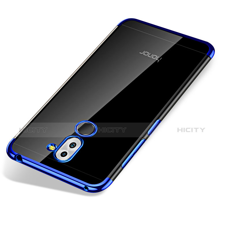 Cover Silicone Trasparente Ultra Sottile Morbida T07 per Huawei Mate 9 Lite Blu