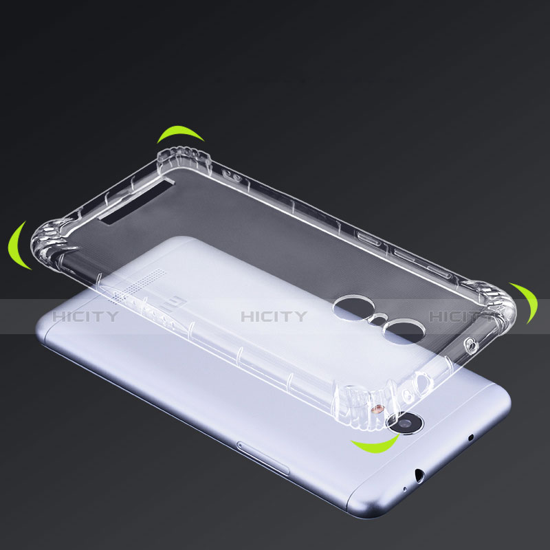 Cover Silicone Trasparente Ultra Sottile Morbida T07 per Xiaomi Redmi Note 3 MediaTek Chiaro