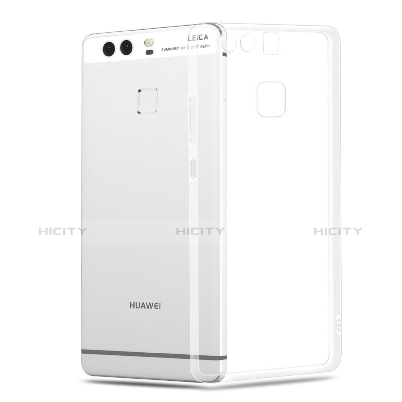 Cover Silicone Trasparente Ultra Sottile Morbida T08 per Huawei P9 Plus Chiaro