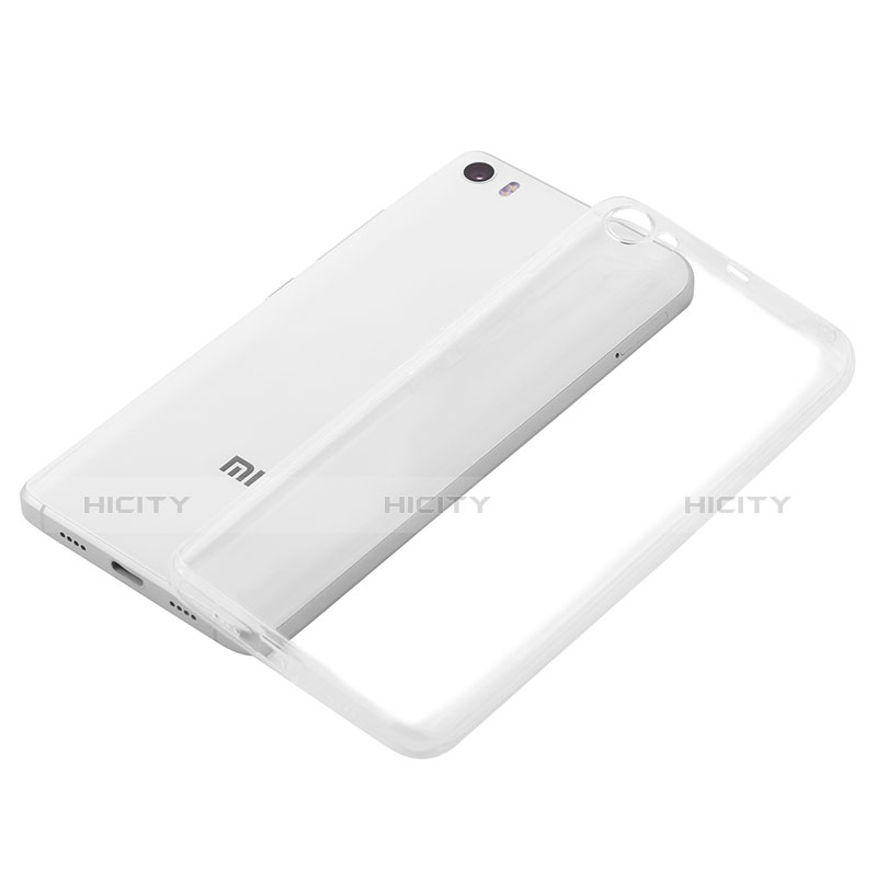 Cover Silicone Trasparente Ultra Sottile Morbida T08 per Xiaomi Mi 5 Chiaro