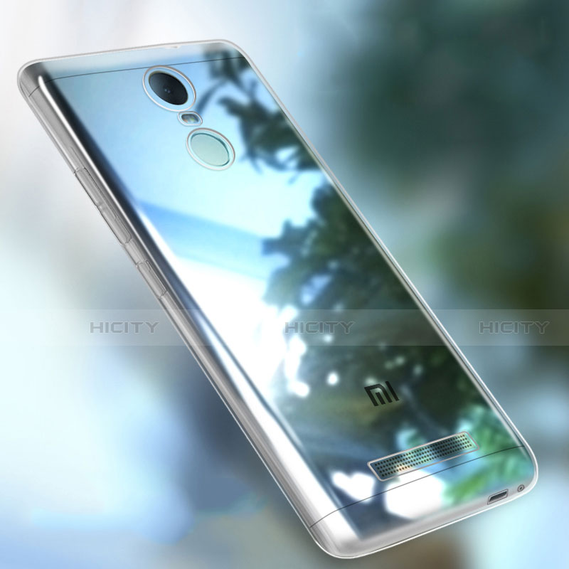 Cover Silicone Trasparente Ultra Sottile Morbida T08 per Xiaomi Redmi Note 3 Pro Chiaro