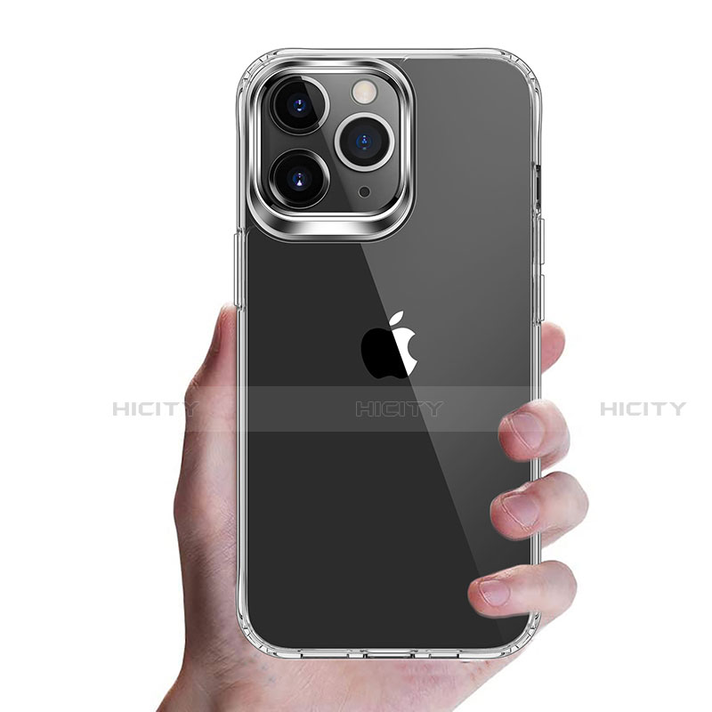 Cover Silicone Trasparente Ultra Sottile Morbida T09 per Apple iPhone 13 Pro Chiaro