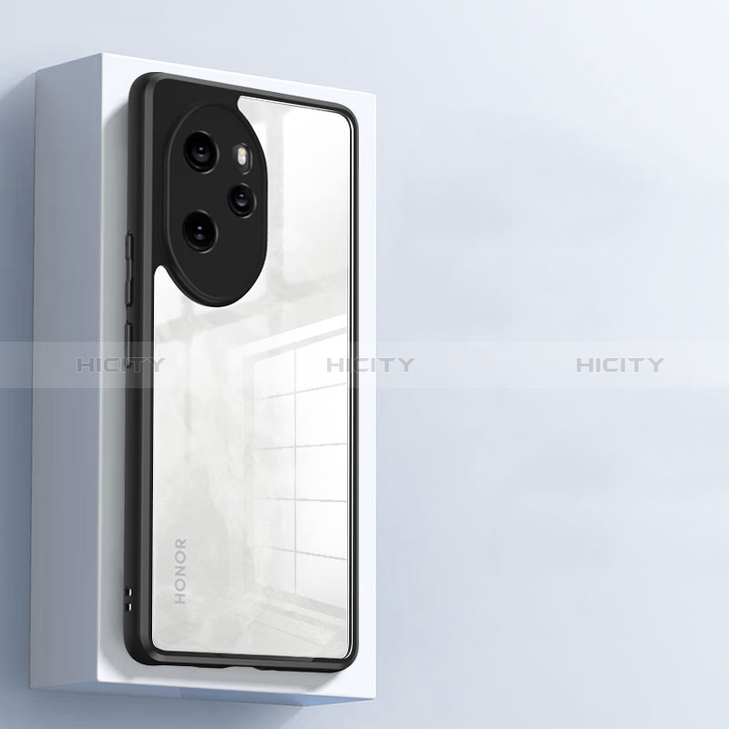 Cover Silicone Trasparente Ultra Sottile Morbida T09 per Huawei Honor 100 Pro 5G Nero