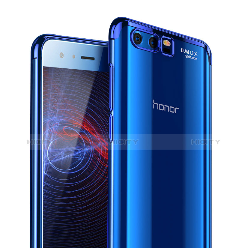 Cover Silicone Trasparente Ultra Sottile Morbida T09 per Huawei Honor 9 Blu