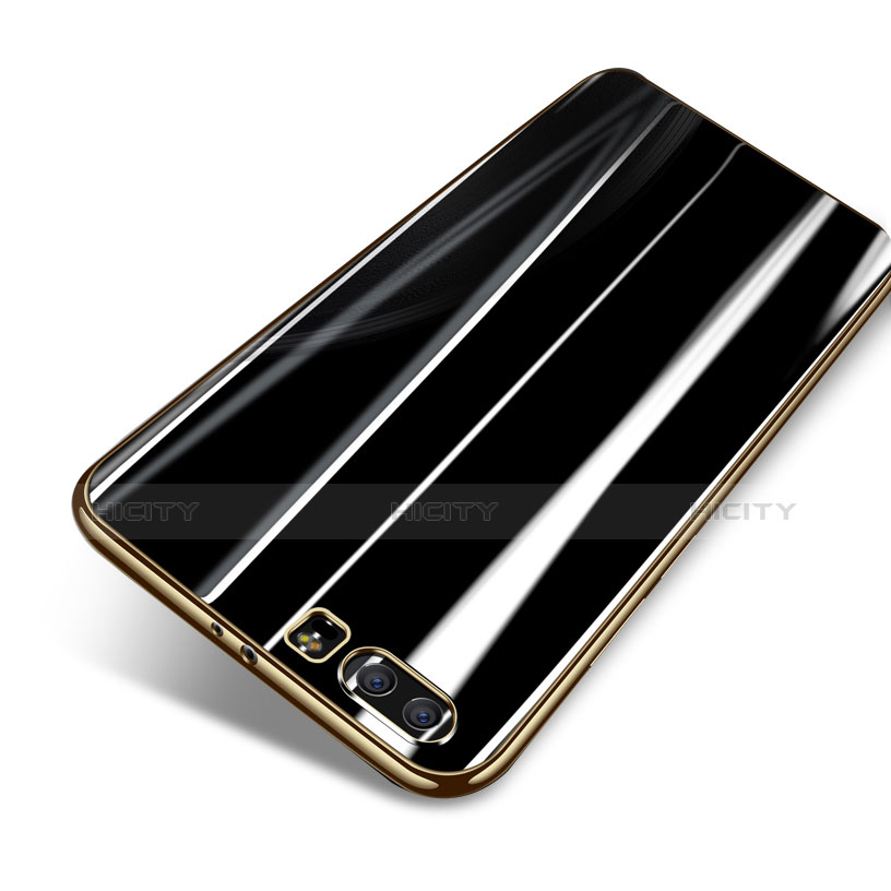 Cover Silicone Trasparente Ultra Sottile Morbida T09 per Huawei Honor 9 Premium Oro
