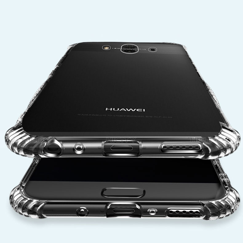 Cover Silicone Trasparente Ultra Sottile Morbida T09 per Huawei Mate 10 Chiaro