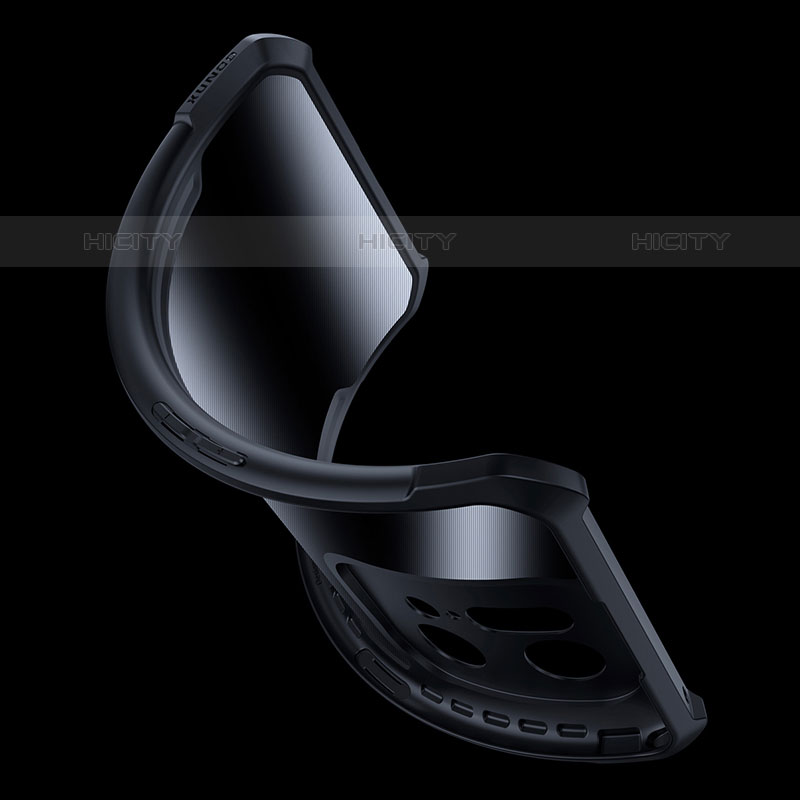 Cover Silicone Trasparente Ultra Sottile Morbida T09 per Oppo Find X5 Pro 5G Nero
