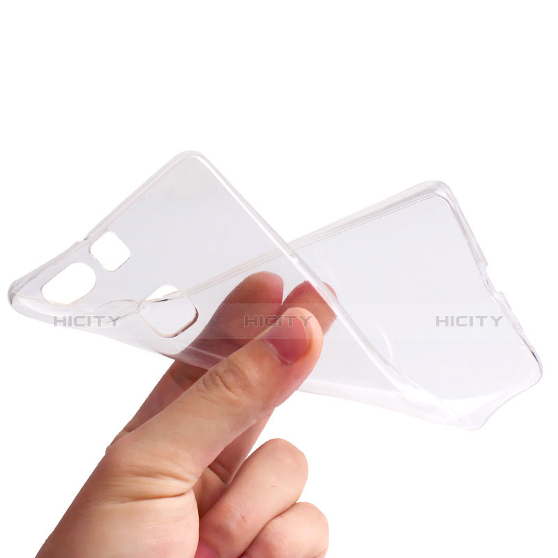 Cover Silicone Trasparente Ultra Sottile Morbida T10 per Huawei P9 Chiaro