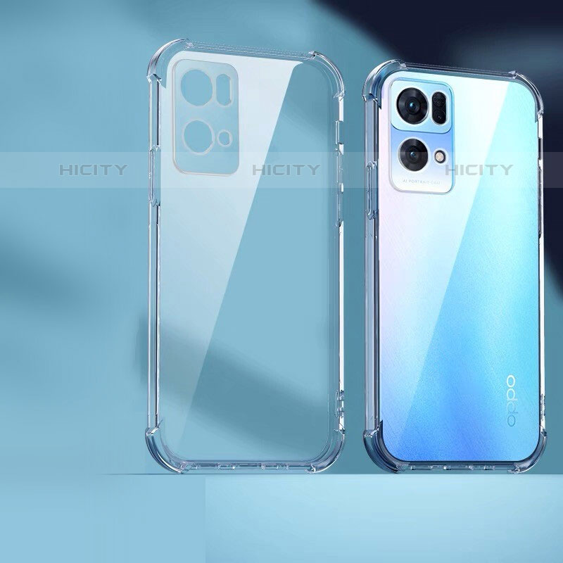 Cover Silicone Trasparente Ultra Sottile Morbida T10 per Oppo Reno7 Pro 5G Chiaro