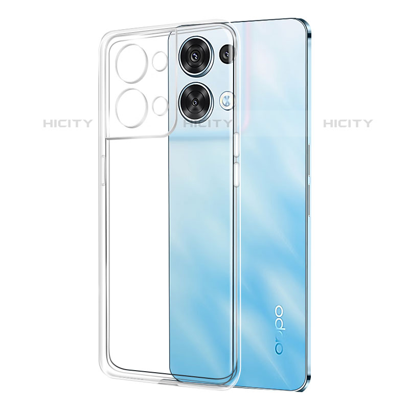 Cover Silicone Trasparente Ultra Sottile Morbida T10 per Oppo Reno8 Pro 5G Chiaro