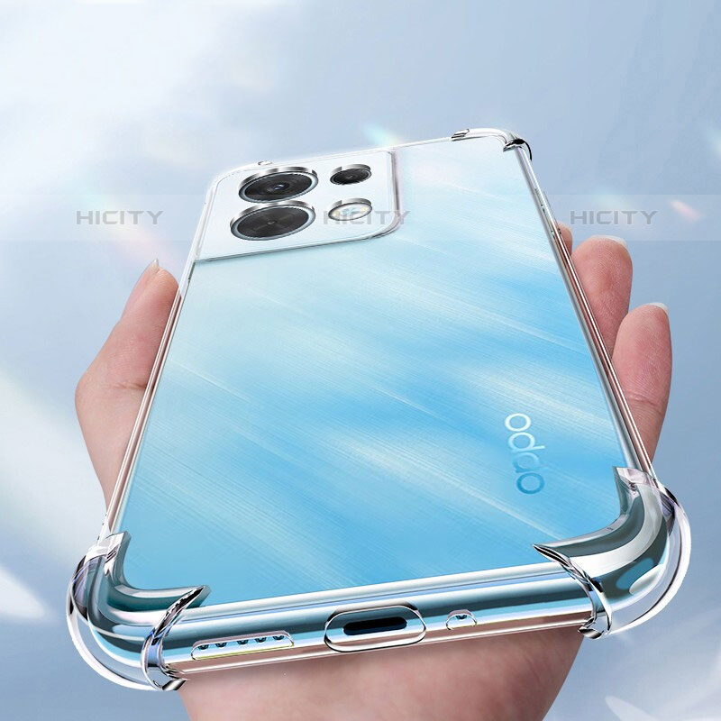 Cover Silicone Trasparente Ultra Sottile Morbida T11 per Oppo Reno8 Pro+ Plus 5G Chiaro