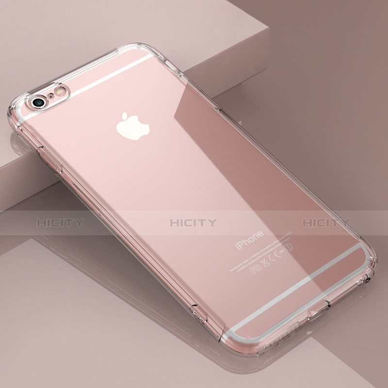 Cover Silicone Trasparente Ultra Sottile Morbida T15 per Apple iPhone 6S Chiaro