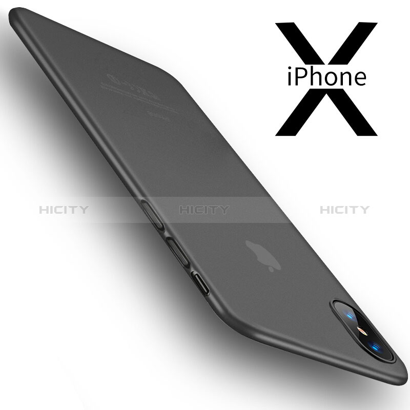 Cover Silicone Trasparente Ultra Sottile Morbida T18 per Apple iPhone Xs Max Grigio