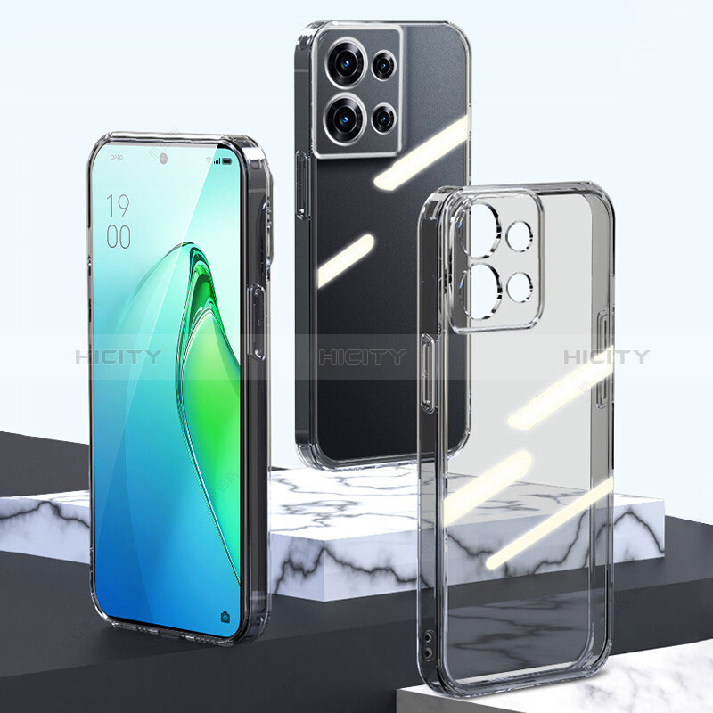 Cover Silicone Trasparente Ultra Sottile Morbida T19 per Oppo Reno9 Pro+ Plus 5G Chiaro