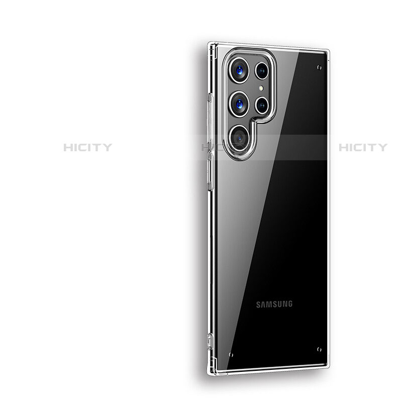 Cover Silicone Trasparente Ultra Sottile Morbida T19 per Samsung Galaxy S22 Ultra 5G Chiaro