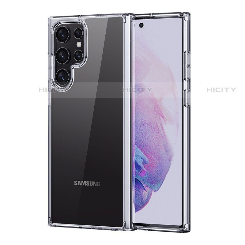 Cover Silicone Trasparente Ultra Sottile Morbida T20 per Samsung Galaxy S22 Ultra 5G Chiaro