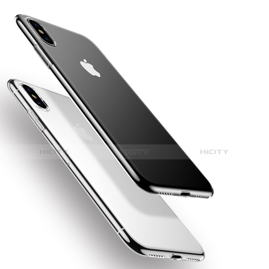 Cover Silicone Trasparente Ultra Sottile Morbida T22 per Apple iPhone Xs Chiaro