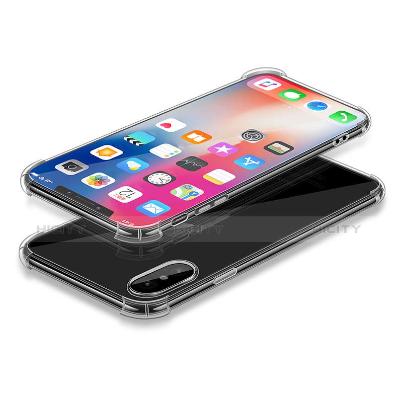 Cover Silicone Trasparente Ultra Sottile Morbida T25 per Apple iPhone Xs Max Chiaro
