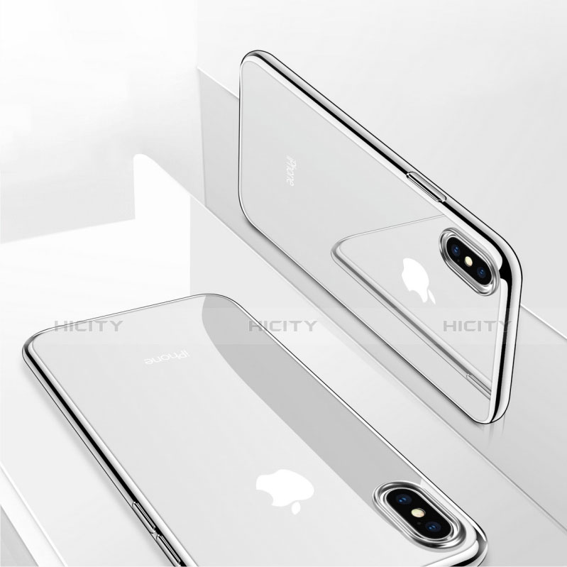 Cover Silicone Trasparente Ultra Sottile Morbida T27 per Apple iPhone X Chiaro