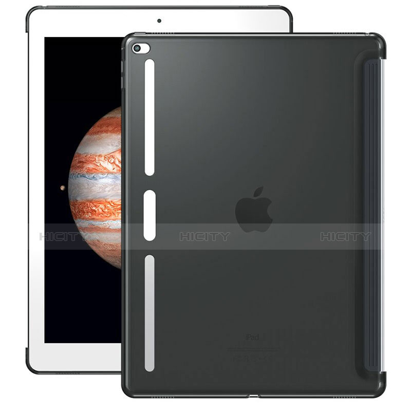Cover Silicone Trasparente Ultra Sottile Morbida Z01 per Apple iPad Pro 12.9 Grigio