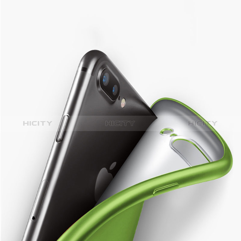 Cover Silicone Ultra Sottile Morbida 360 Gradi per Apple iPhone 8 Plus Verde