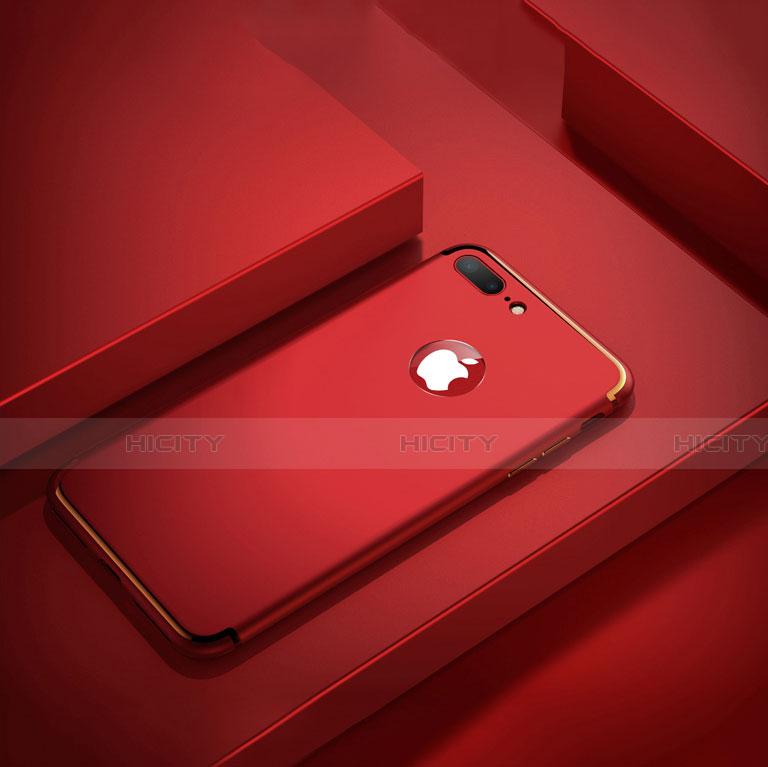 Cover Silicone Ultra Sottile Morbida D03 per Apple iPhone 8 Plus Rosso