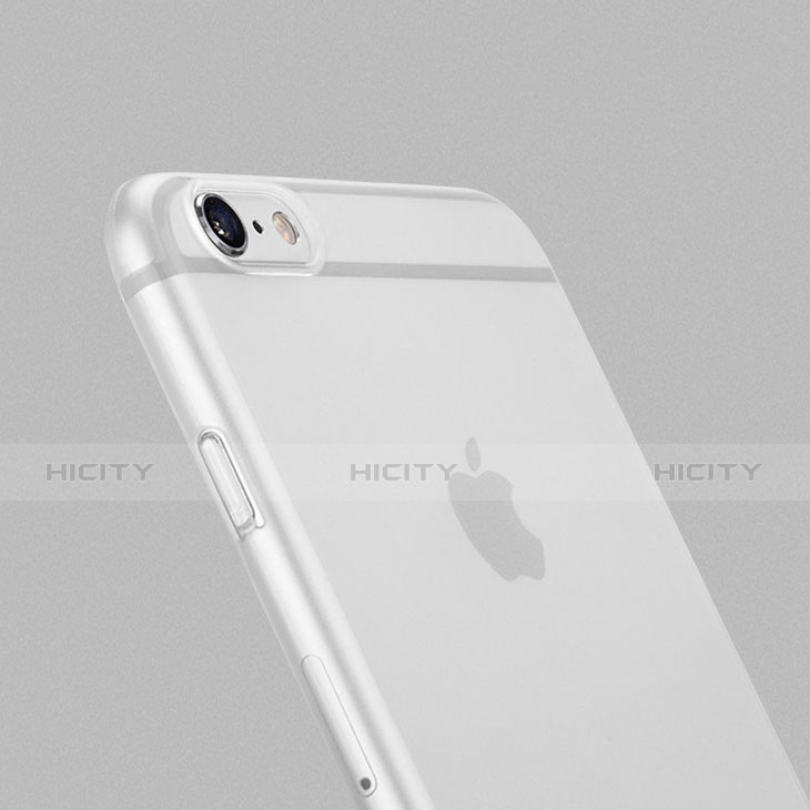 Cover Silicone Ultra Sottile Morbida Opaca per Apple iPhone 6 Plus Bianco