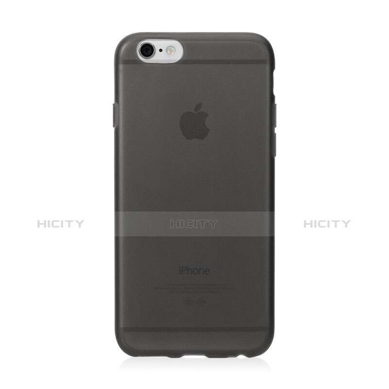 Cover Silicone Ultra Sottile Morbida Opaca per Apple iPhone 6 Plus Grigio