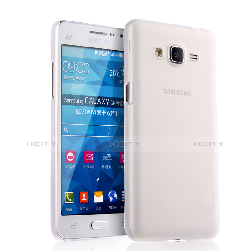 Cover Silicone Ultra Sottile Morbida Opaca per Samsung Galaxy Grand Prime 4G G531F Duos TV Bianco