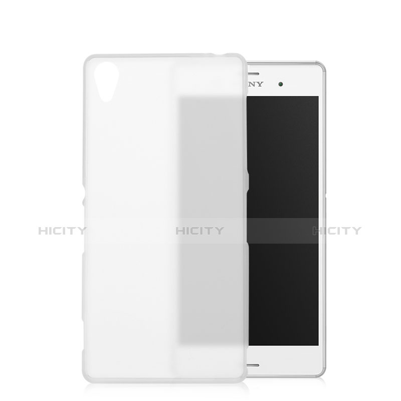 Cover Silicone Ultra Sottile Morbida Opaca per Sony Xperia Z3 Bianco