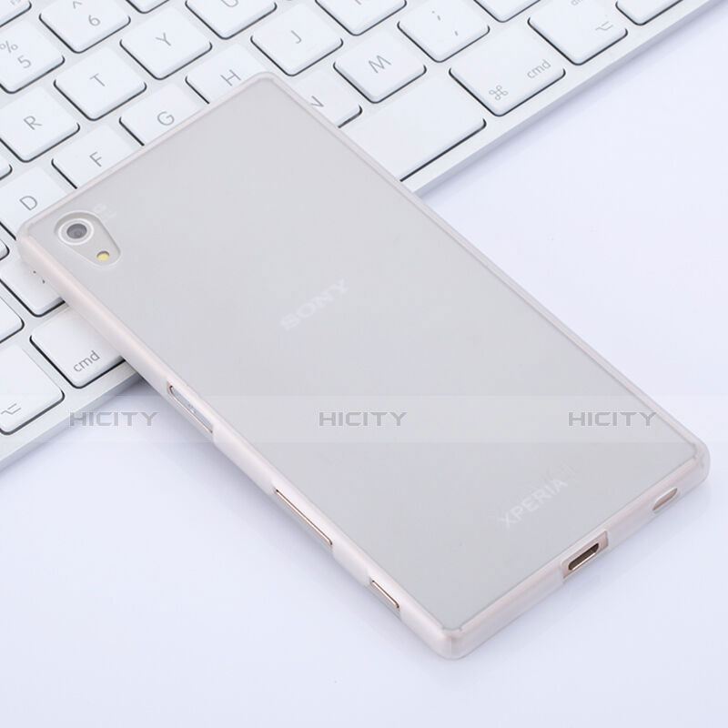 Cover Silicone Ultra Sottile Morbida Opaca per Sony Xperia Z5 Bianco