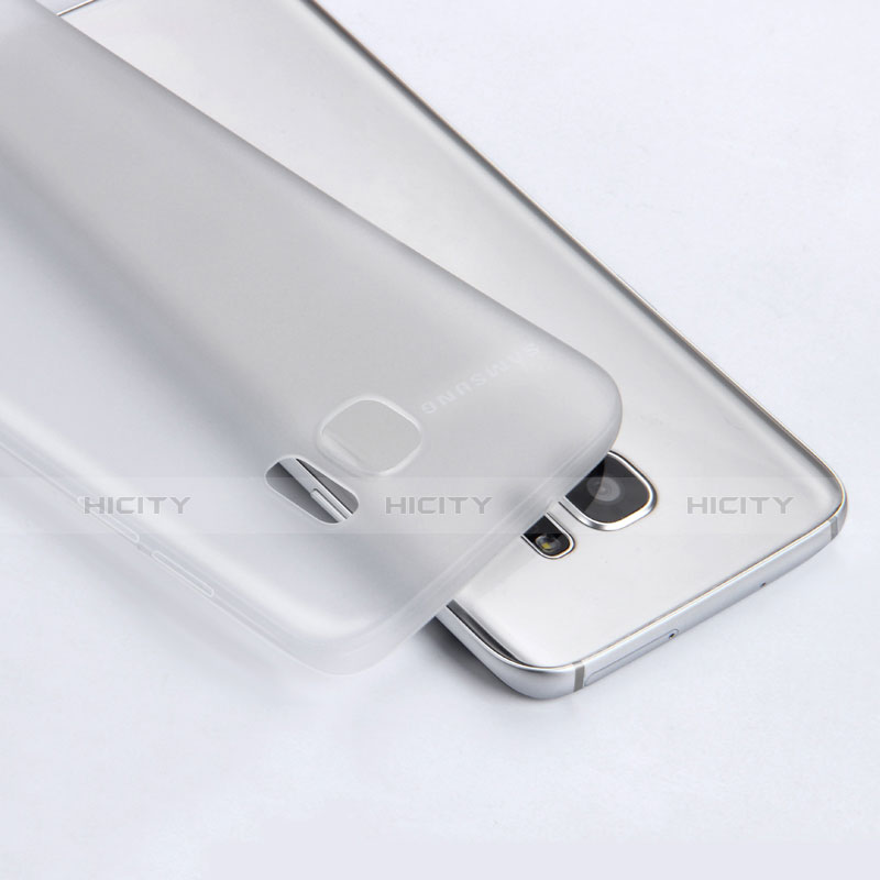 Cover Silicone Ultra Sottile Morbida Opaca R02 per Samsung Galaxy S7 Edge G935F Bianco