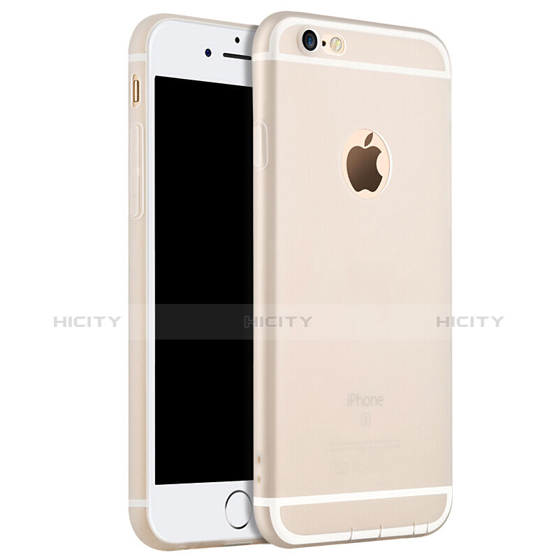 Cover Silicone Ultra Sottile Morbida per Apple iPhone 6 Plus Bianco