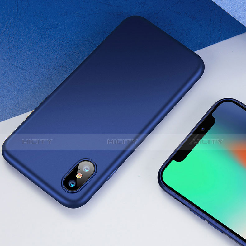 Cover Silicone Ultra Sottile Morbida per Apple iPhone Xs Blu