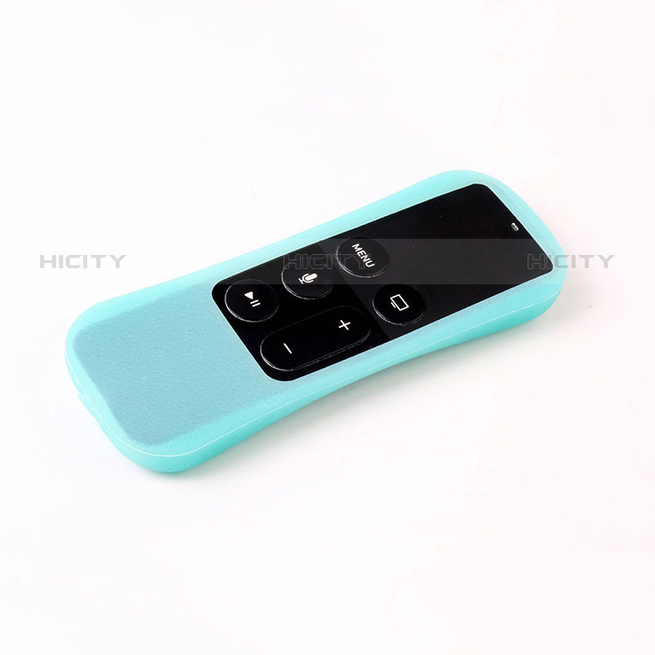 Cover Silicone Ultra Sottile Morbida per Apple TV 4 Cielo Blu