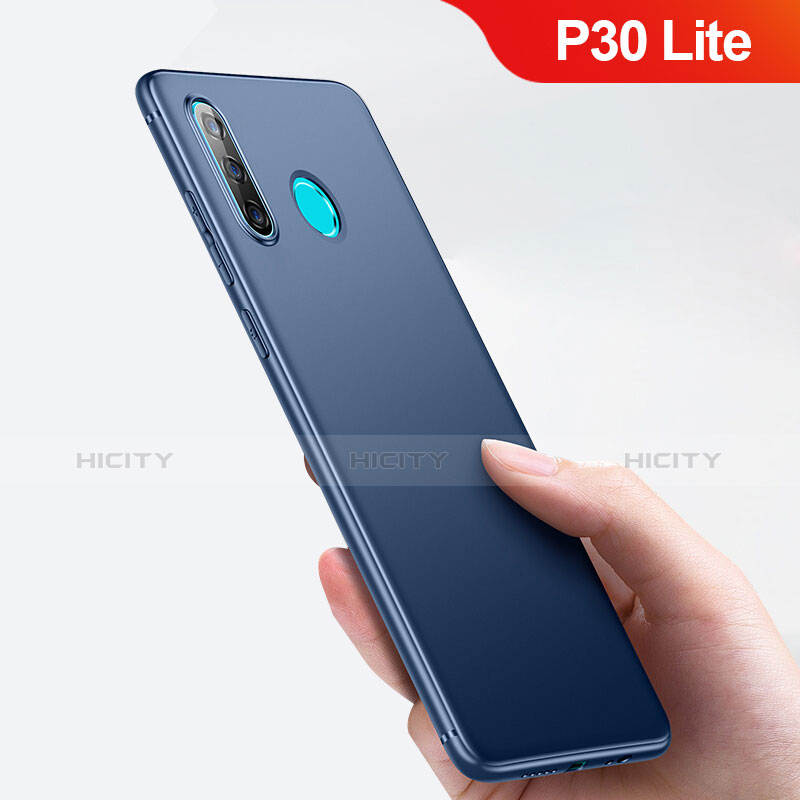 Cover Silicone Ultra Sottile Morbida per Huawei P30 Lite Blu