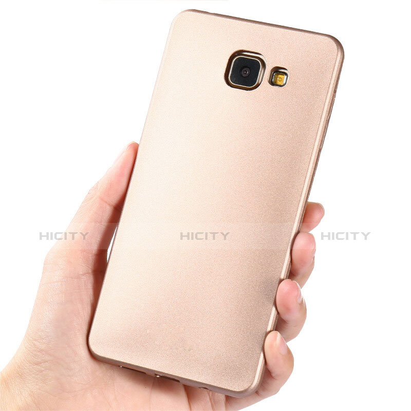 Cover Silicone Ultra Sottile Morbida per Samsung Galaxy A3 (2017) SM-A320F Oro