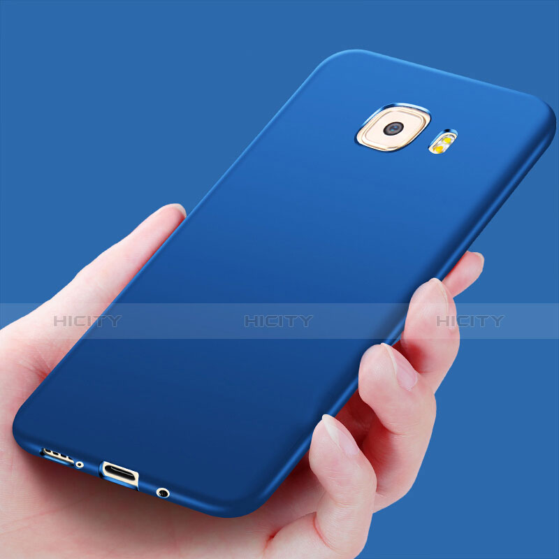 Cover Silicone Ultra Sottile Morbida S03 per Samsung Galaxy C9 Pro C9000 Blu