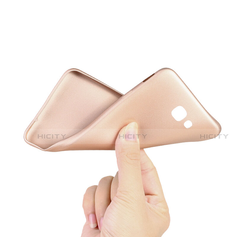 Cover Silicone Ultra Sottile Morbida S03 per Samsung Galaxy J7 Prime Oro