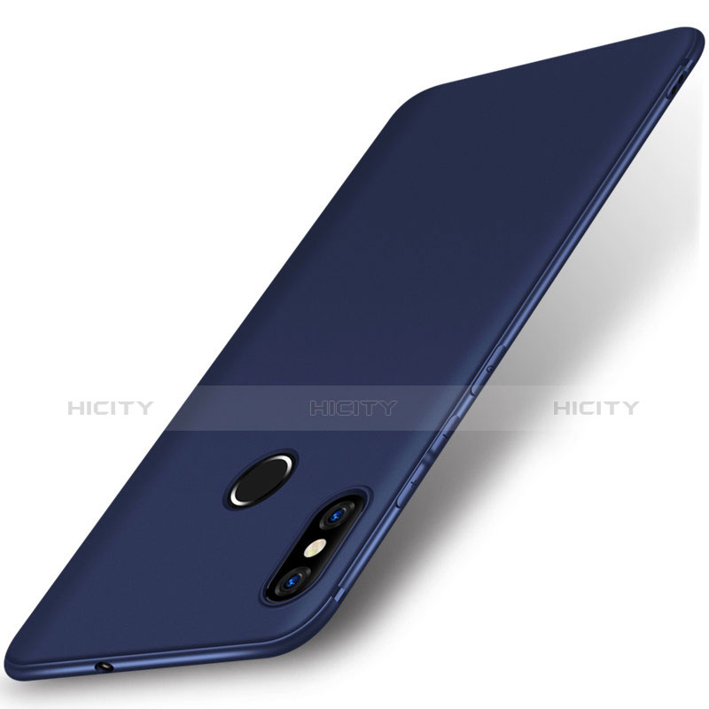 Cover Silicone Ultra Sottile Morbida S06 per Xiaomi Mi 8 Blu