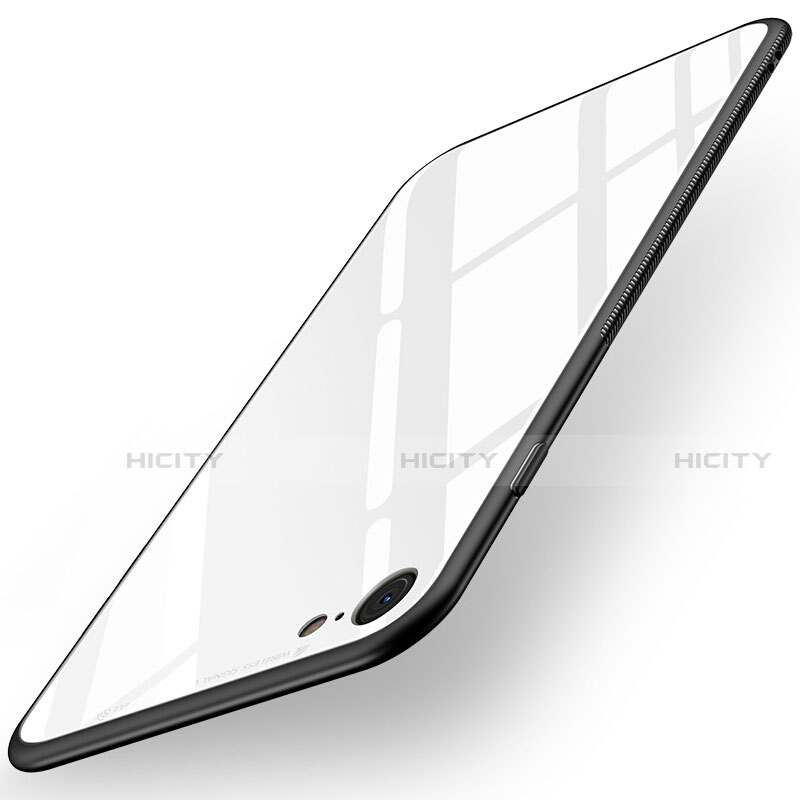 Cover Silicone Ultra Sottile Morbida Specchio per Apple iPhone SE (2020) Bianco