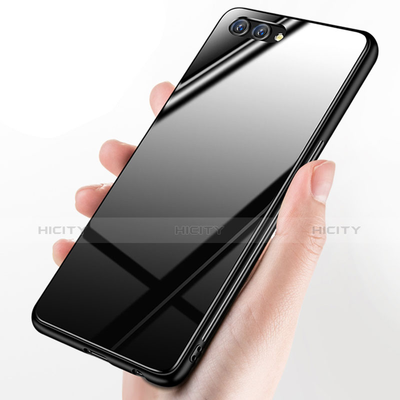 Cover Silicone Ultra Sottile Morbida Specchio per Huawei Honor View 10 Nero