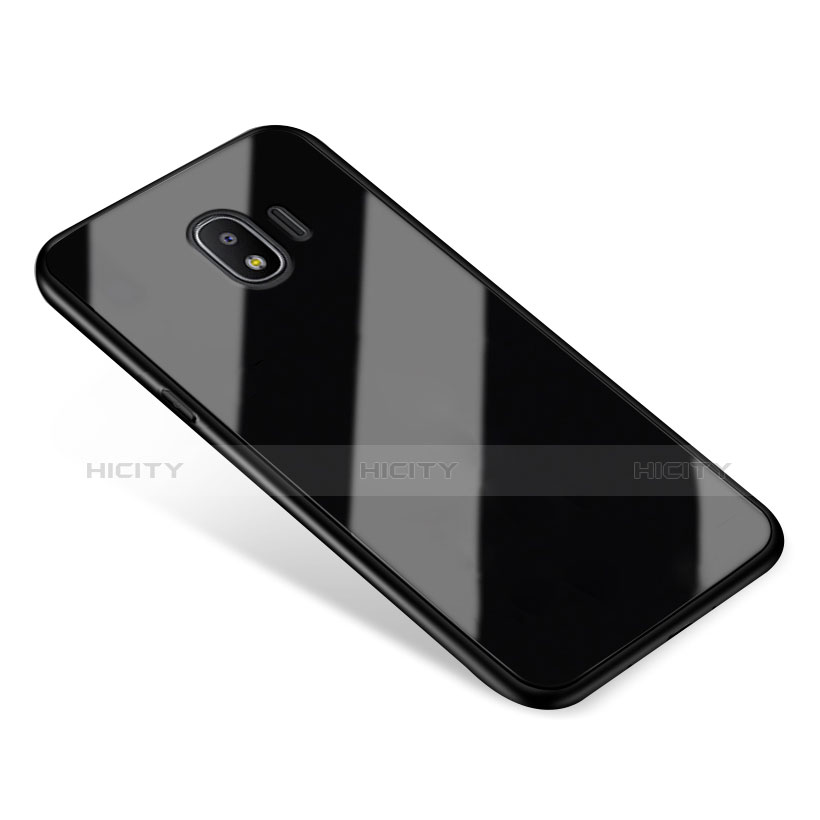 Cover Silicone Ultra Sottile Morbida Specchio per Samsung Galaxy J2 Pro (2018) J250F Nero