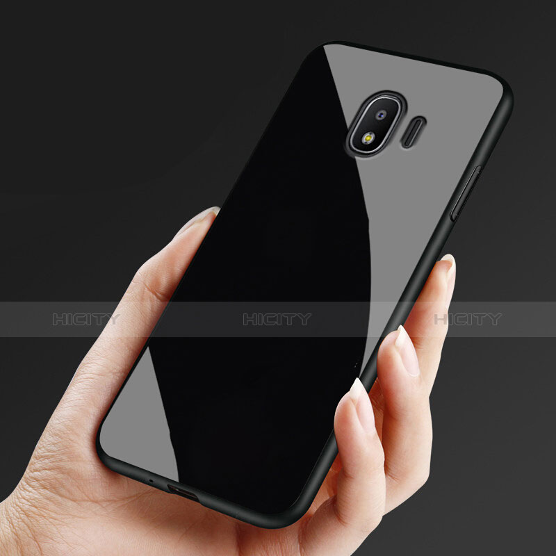 Cover Silicone Ultra Sottile Morbida Specchio per Samsung Galaxy J2 Pro (2018) J250F Nero