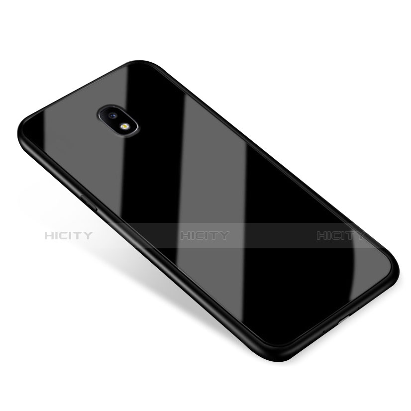 Cover Silicone Ultra Sottile Morbida Specchio per Samsung Galaxy J5 (2017) SM-J750F Nero