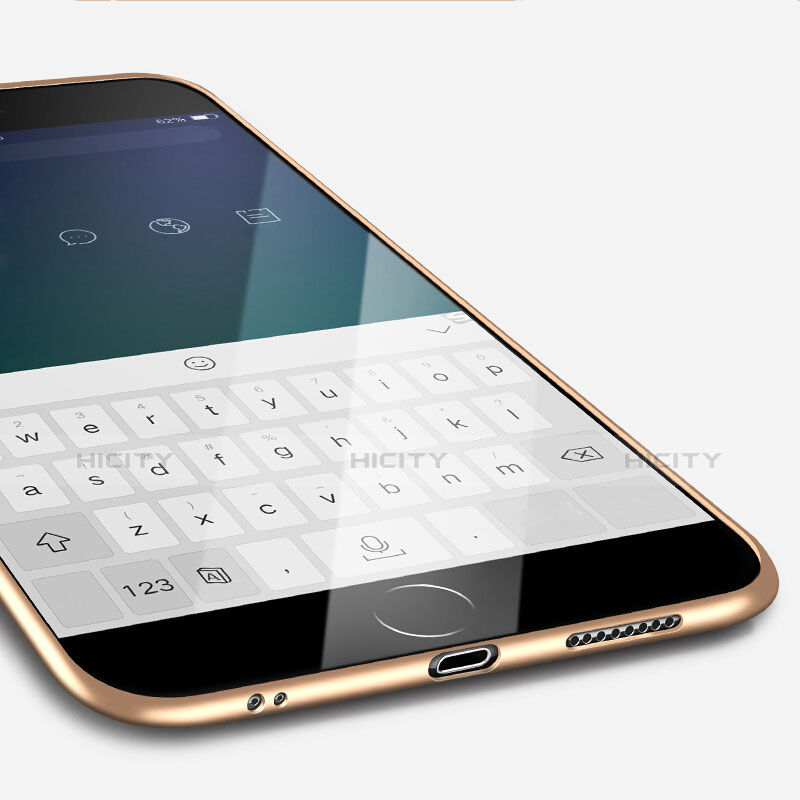Cover Silicone Ultra Sottile Morbida U05 per Apple iPhone 6 Plus Oro