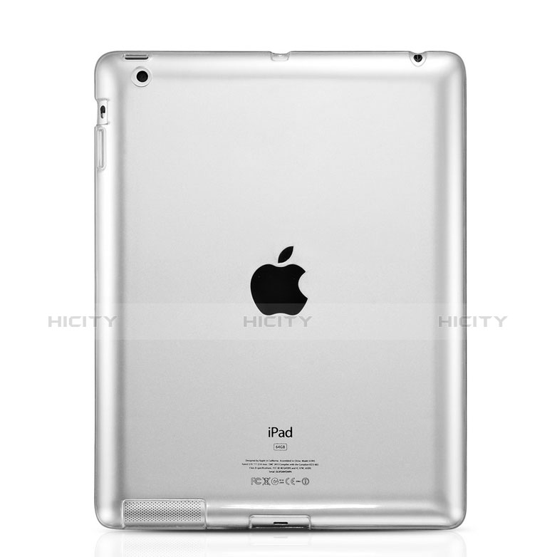 Cover TPU Trasparente Ultra Slim Morbida per Apple iPad 4 Chiaro
